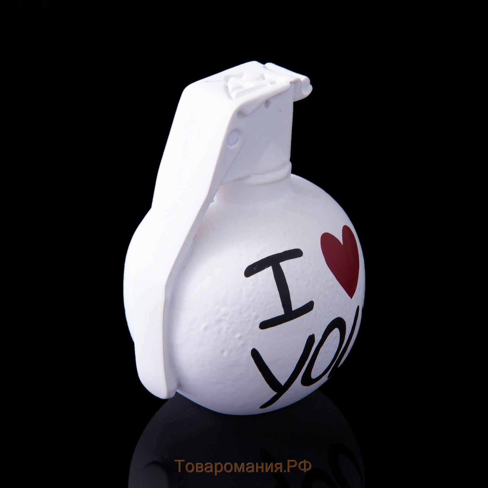 Держатель для карточек и фото "Лимонка. I love you" белый, 9 × 12 × 8 см