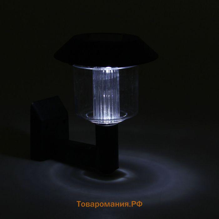 Садовый светильник на солнечной батарее «Ретро», 9×9×12.5 см, 1 LED, свечение белое