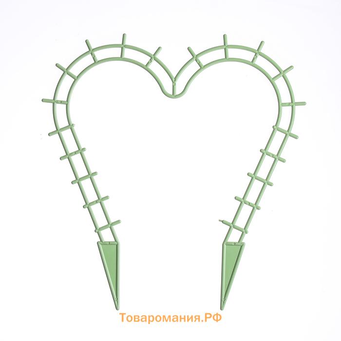 Шпалера, 29×27×0.3 см, пластик, цвет МИКС, «Сердечко»