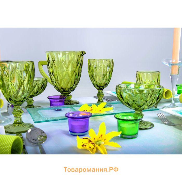 Креманка Magistro «Круиз», 350 мл, d=12 см, стекло, розовая