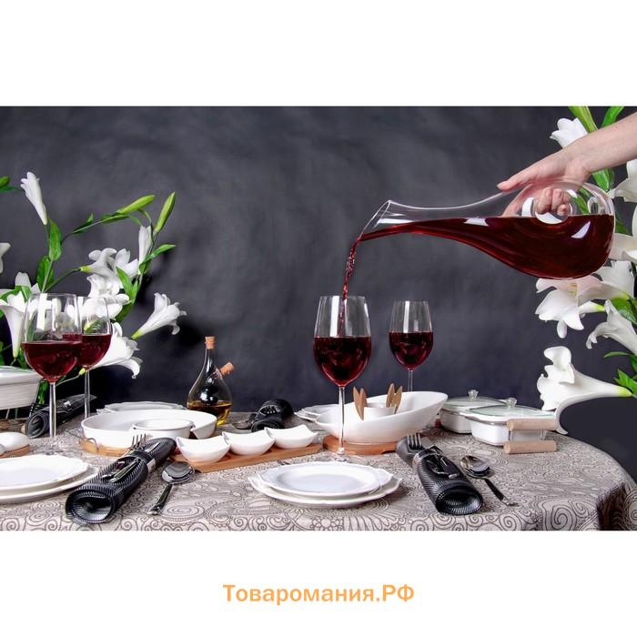 Декантер для вина Magistro «Рислинг», 1.1 л, 15.5×10×36 см, стекло, прозрачный