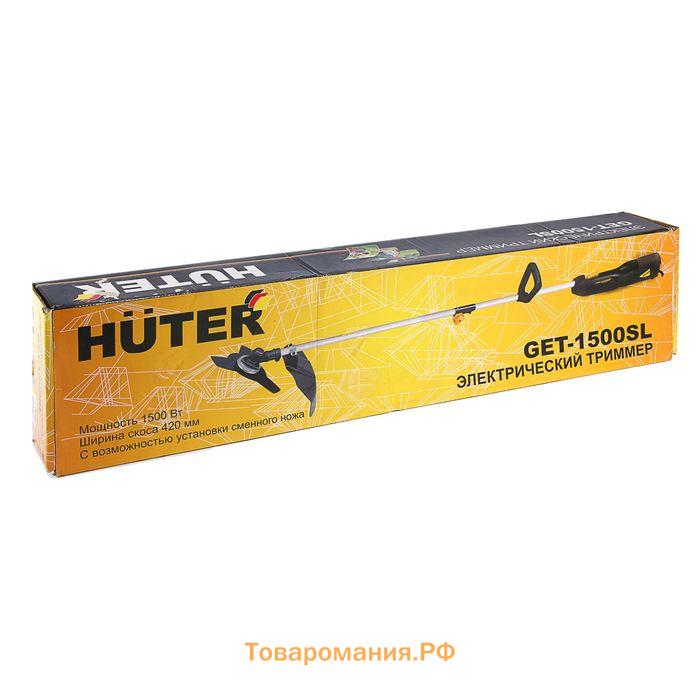 Триммер HUTER GET-1500SL, 1500 Вт, электрический, ширина скоса 350-420 мм