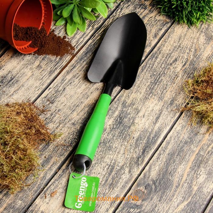 Совок посадочный Greengo, длина 31 см, ширина 8.5 см, пластиковая ручка