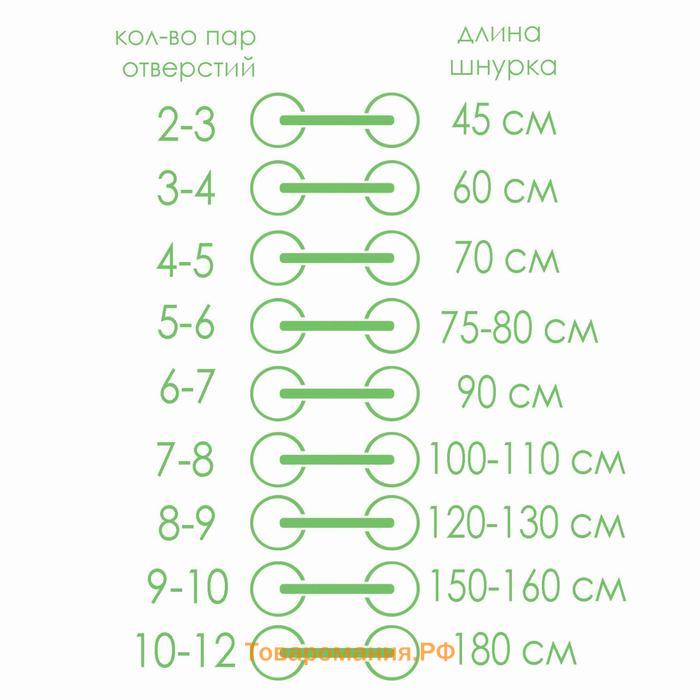 Шнурки для обуви, пара, плоские, 8 мм, 120 см, цвет белый