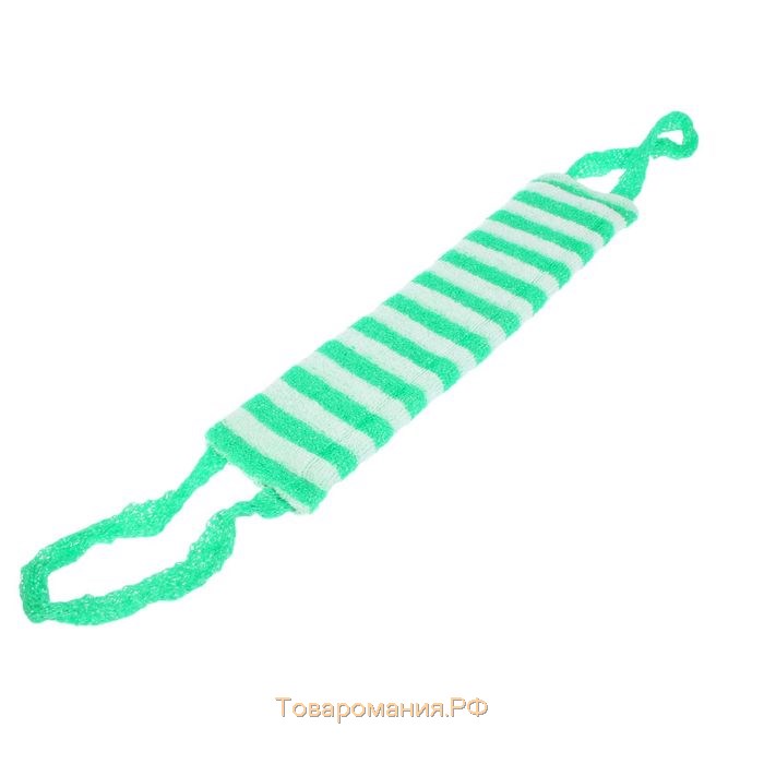 Мочалка - лента для тела , 43×12 см, жёсткая, узкая, МИКС