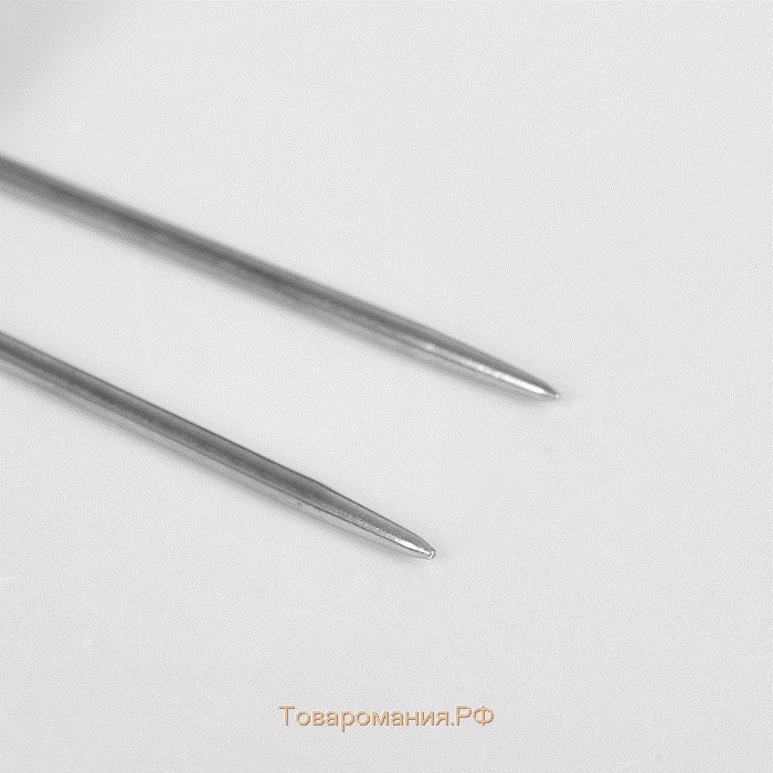Спицы круговые, для вязания, с металлическим тросом, d = 2 мм, 10/40 см