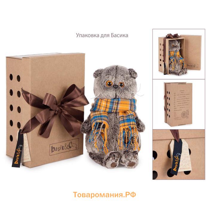 Мягкая игрушка «Кот Басик», в толстовке дракончик, 19 см, МИКС
