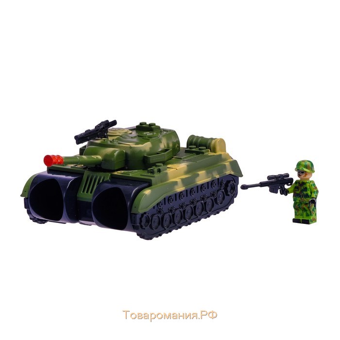 Бинокль «Танк», с ремешком и солдатиком, цвета МИКС