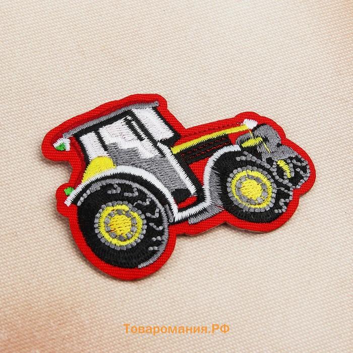 Термоаппликация «Машина», 7.5×5.5 см, красная