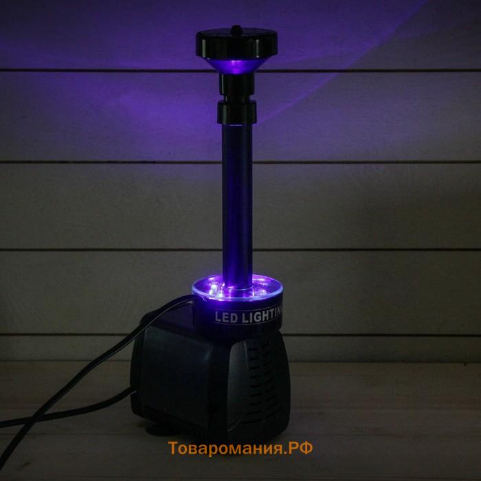 Фонтан садовый с подсветкой LED-3800FP, 40 Вт, h=2 м, 2000 л/ч, 15 LED-ламп