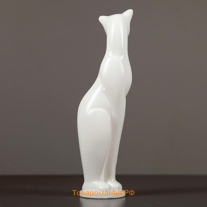 Фигурка гипс «Кошка Грация», белая, 6×7×23 см