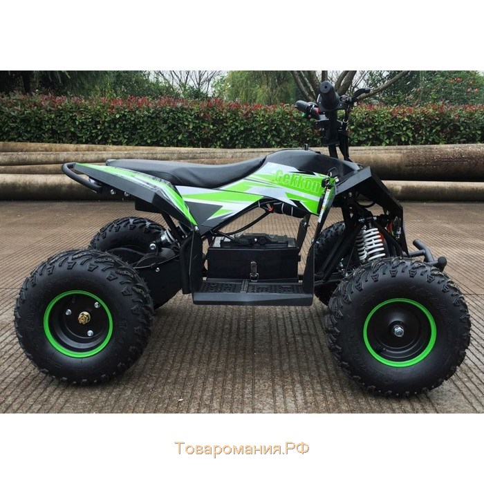 Детский электро квадроцикл MOTAX GEKKON 1300W, чёрно-зелёный