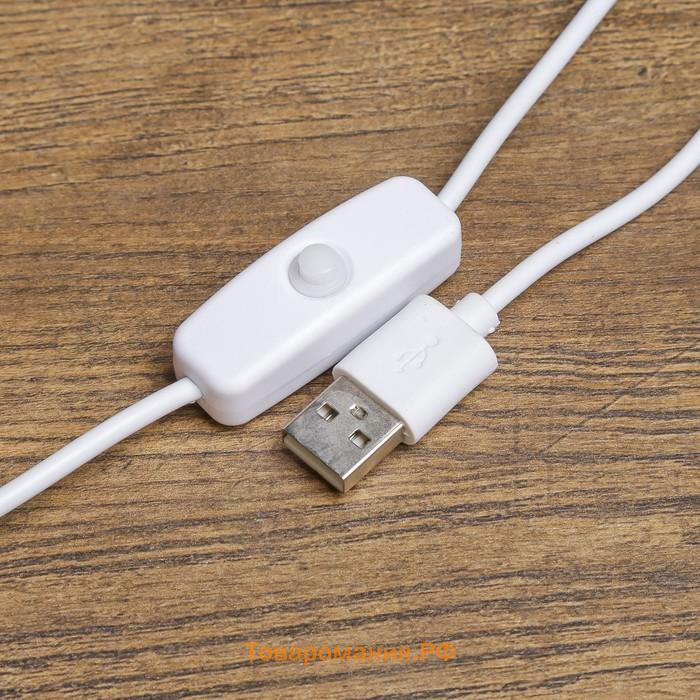 Светильник настольный на прищепке «Офисный белый» 24LED USB 11×7.5×60.5 см RISALUX