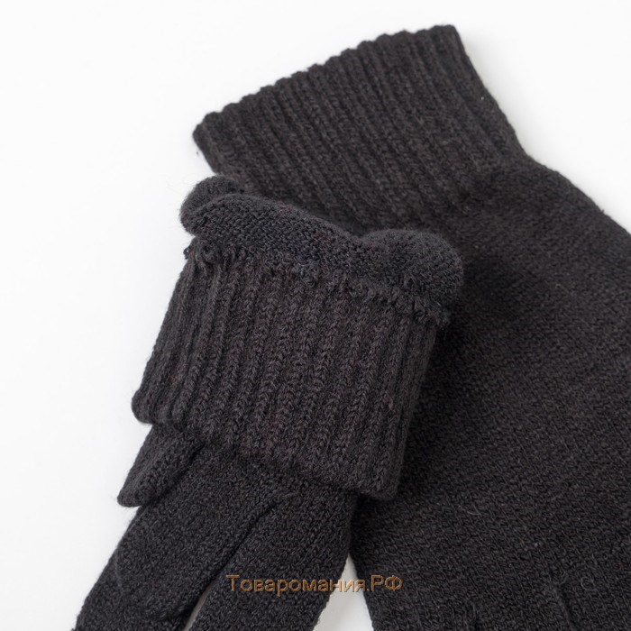 Перчатки мужские термо, цвет чёрный, размер 24-26 (9-10)