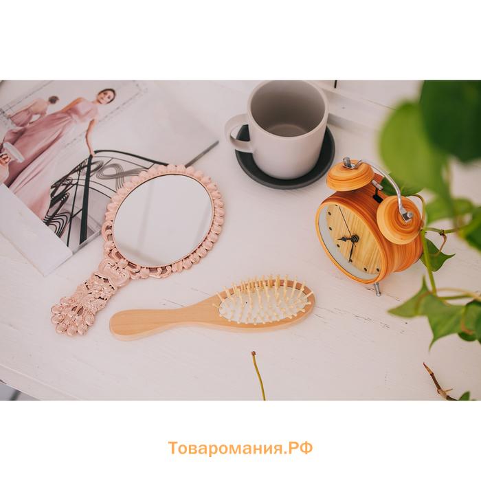 Расчёска массажная, 6×22(±1) см, цвет «светлое дерево»