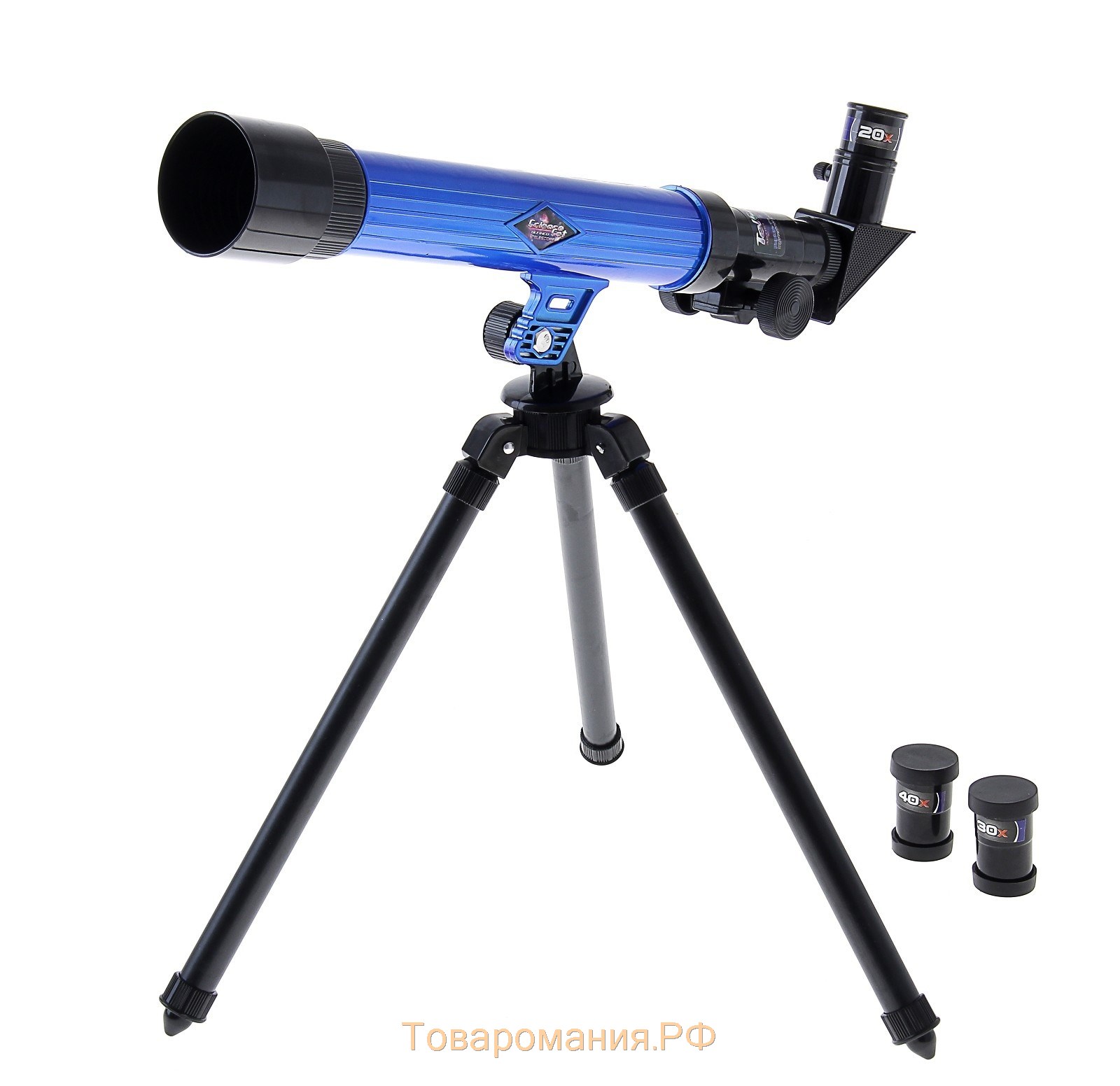 Набор обучающий "Юный натуралист Ultra": телескоп настольный 20х/ 30х/ 40х, съемные линзы, микроскоп