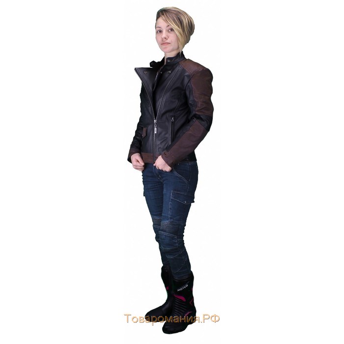 Куртка женская кожаная-вокс Teacher WAX, размер XXS
