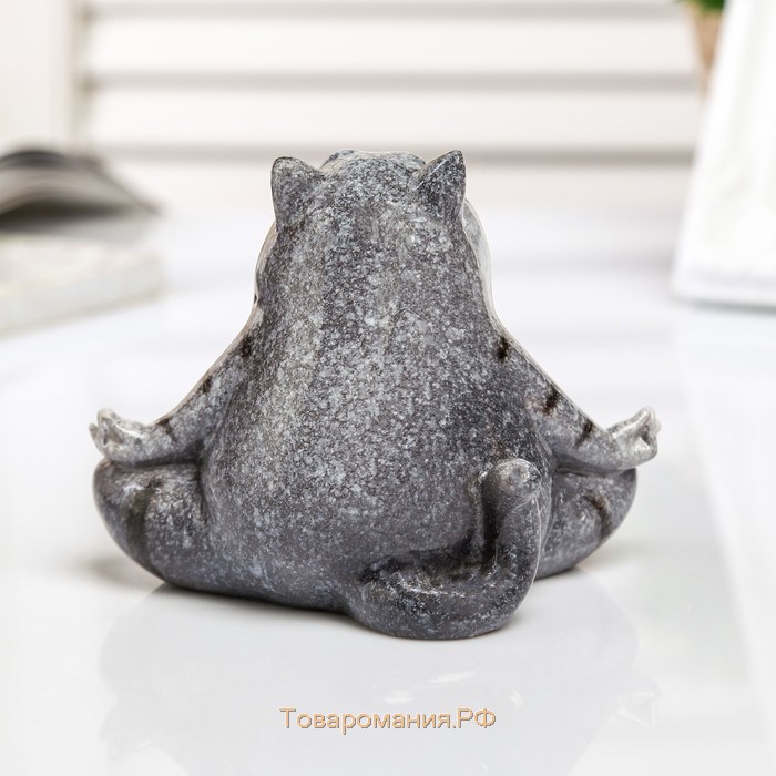 Фигурка полистоун лак «Котик-йог», 10×7.5×9 см, МИКС