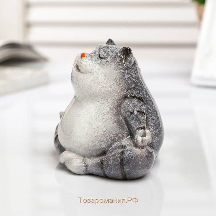 Фигурка полистоун лак «Котик-йог», 10×7.5×9 см, МИКС