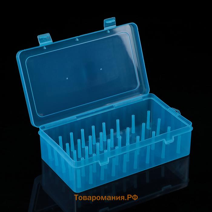 Органайзер для ниток, 42 ячейки, 23.5×13.5×6.5 см, МИКС