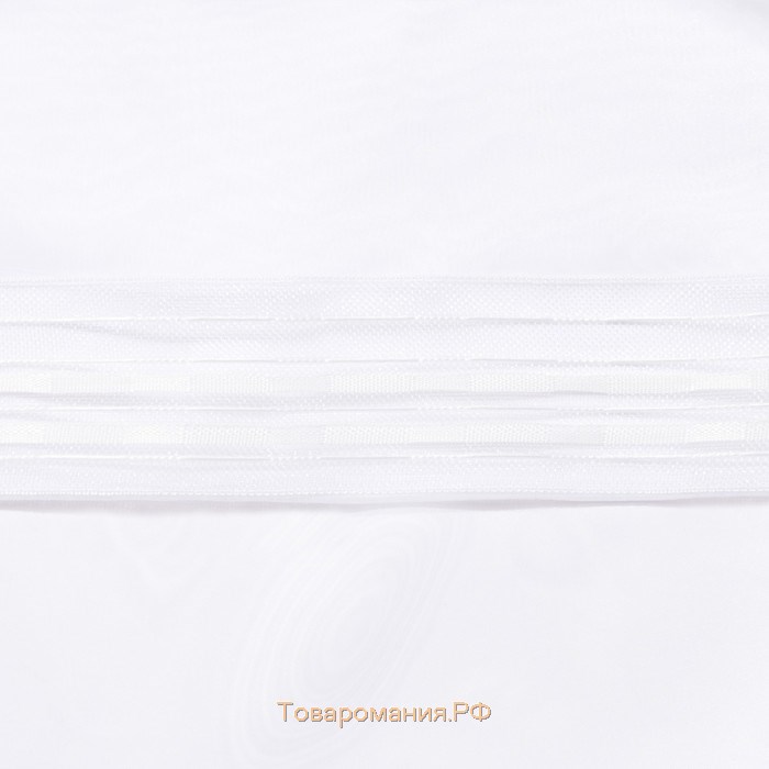 Тюль «» 135×150 см, цвет белый, вуаль, 100% п/э