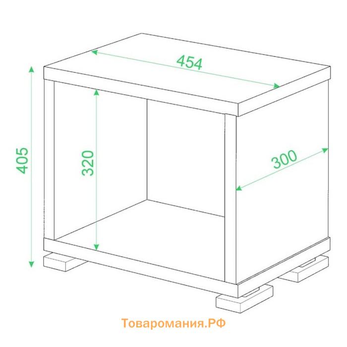 Стеллаж, 450 × 300 × 410 мм, цвет нельсон