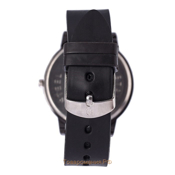 Часы наручные кварцевые мужские "Гарленд", ремешок силикон, d-4.5 см