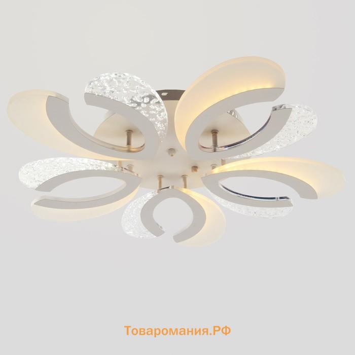 Люстра с ПДУ "Сорренто" LED 45Вт 3 режима 3000-6000К белый 63х63х8 см BayerLux