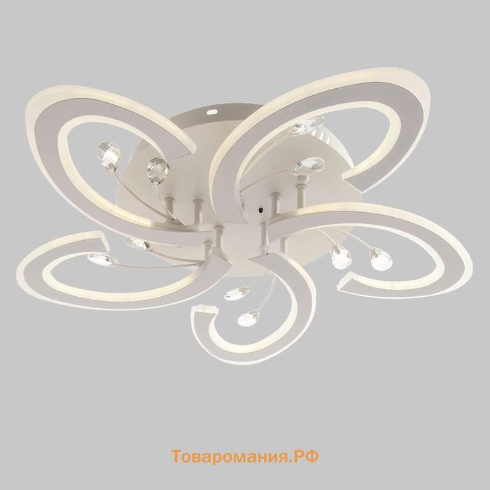Люстра с ПДУ "Флоренция" LED 80Вт 3 режима 3000-6000К белый 60х60х9 см BayerLux