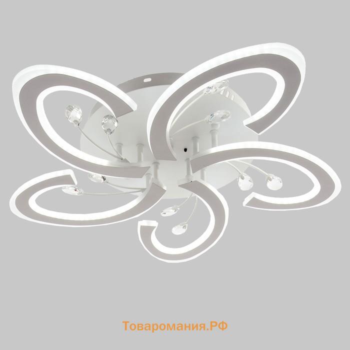 Люстра с ПДУ "Флоренция" LED 80Вт 3 режима 3000-6000К белый 60х60х9 см BayerLux
