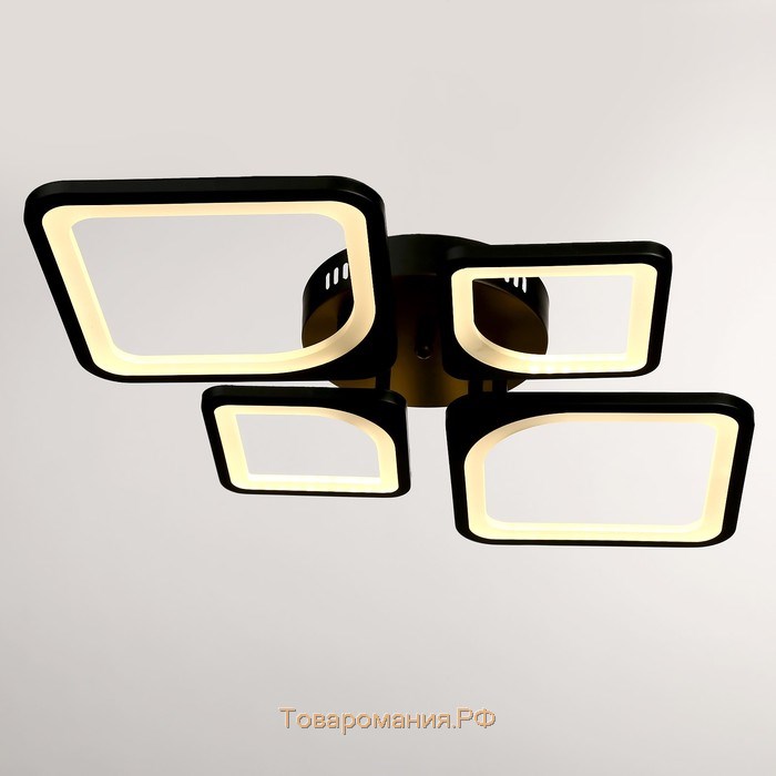 Люстра ГАЛЛОП 114К007233 LED 90Вт черный 73x50,5x7,5 см.