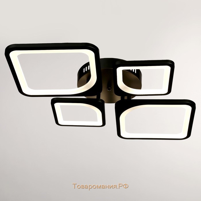 Люстра ГАЛЛОП 114К007233 LED 90Вт черный 73x50,5x7,5 см.