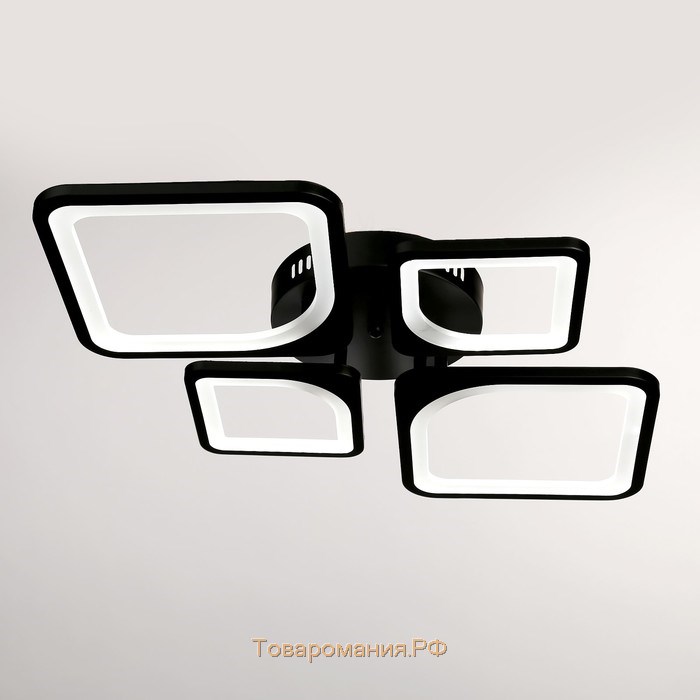 Люстра ГАЛЛОП 114К007233 LED 90Вт черный 73x50,5x7,5 см.