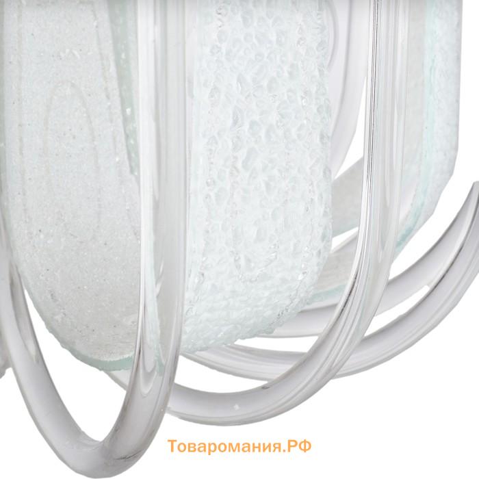 Люстра с ПДУ "Лиатрис" 4х40Вт E27+RGB хром 40х40х25 см BayerLux