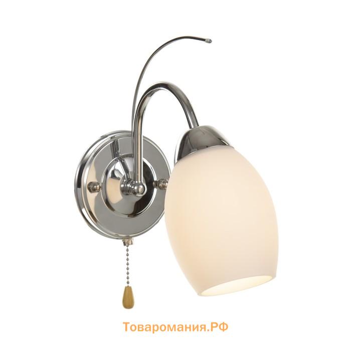 Бра "Амелия" 1х40Вт E27 хром 25х11х24 см.