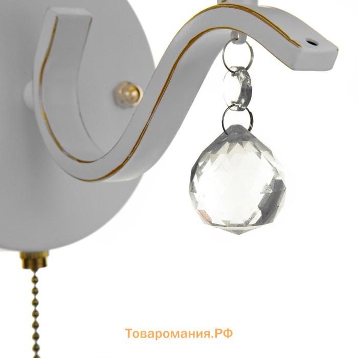 Бра "Берта" 1х40Вт E14 белый 20х15х24 см.