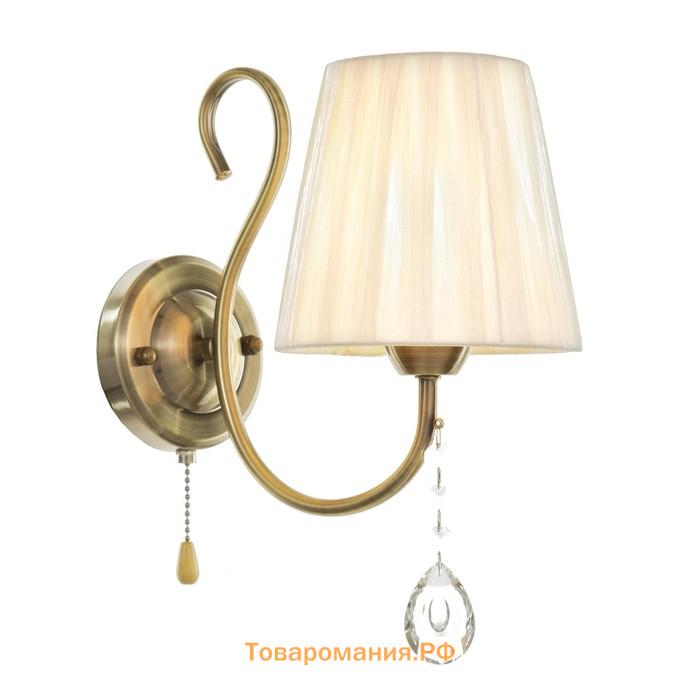 Бра "Доротея" 1х40Вт E14 бронза 20х15х30 см.