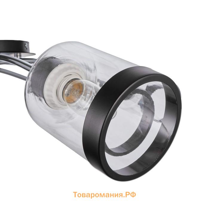 Люстра BayerLux «Ванесса», 8×40 Вт ,E27, шоколадный/хром, 88×88×28 см