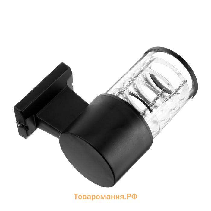 Светильник настенный Lighting 1хE27×60 Вт «Модерн», пластик, вверх, черный