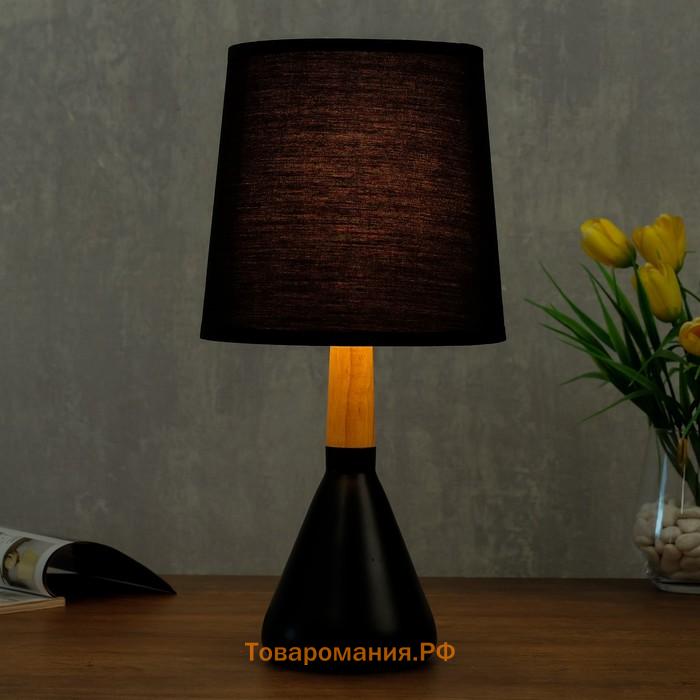 Лампа настольная 320612/1 E14 40 Вт черный 16×16×35 см RISALUX