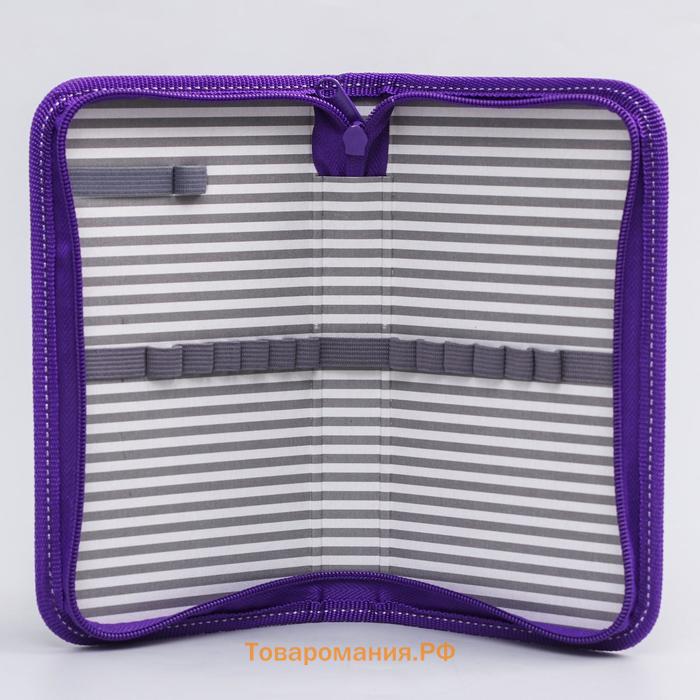Пенал каркасный, 1 секция, 11.5×20.5×3 cм, ламинированный картон, «Холодное сердце»