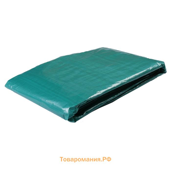 Тент защитный, 8×6 м, плотность 120 г/м², УФ, люверсы шаг 1 м, зелёный