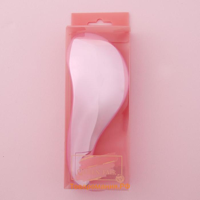 Расчёска массажная, 8×18.5(±1) см, PVC коробка, МИКС