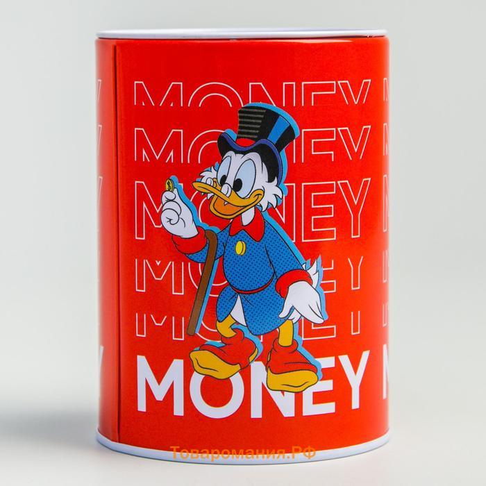 Копилка металлическая, 6,5 см х 6,5 см х 12 см "MONEY", Disney