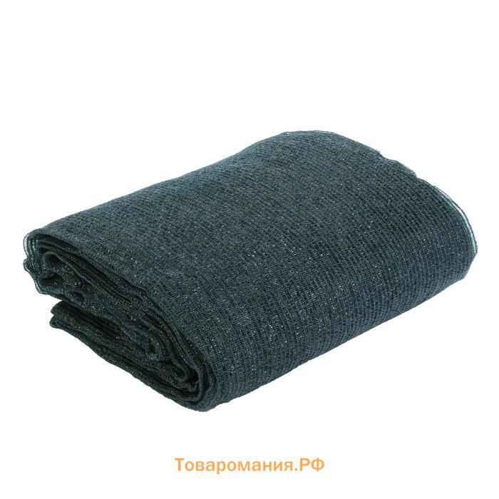 Сетка затеняющая, 10×3 м, плотность 55 г/м², зелёная, в наборе 27 клипс