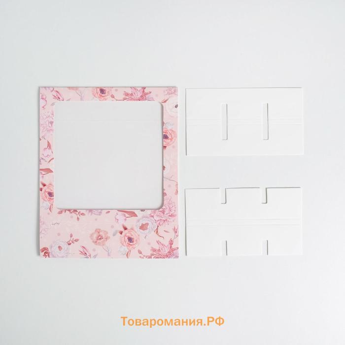 Коробка для конфет, кондитерская упаковка, 9 ячеек, Beautiful 14.5 х 14.5 х 3.5 см