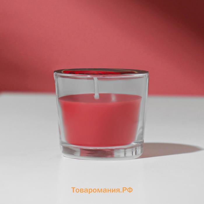Свеча ароматическая в стакане АЛАНИЯ "Гранат", 5,5 см