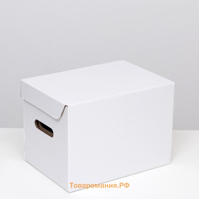 Коробка для хранения «А4», белая, 32.5×23.5×23.5 см