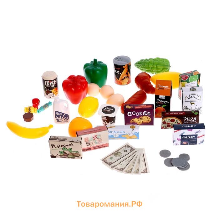 Продуктовая тележка «Шопинг карт» с продуктами, 42 предмета