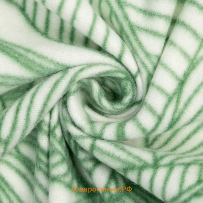 Плед Экономь и Я "Тропические листья" 150*180 см, пл.160 г/м2, 100% п/э